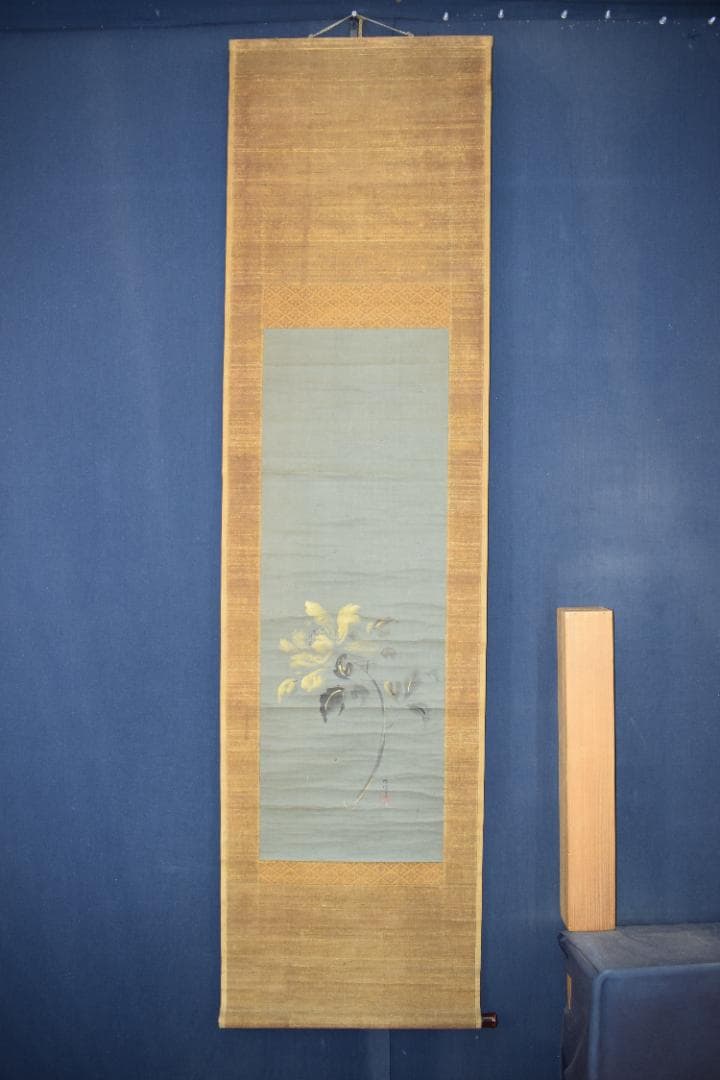 【真作】狩野養川院惟信/花図/牡丹図/掛軸☆宝船☆Y-610　JM