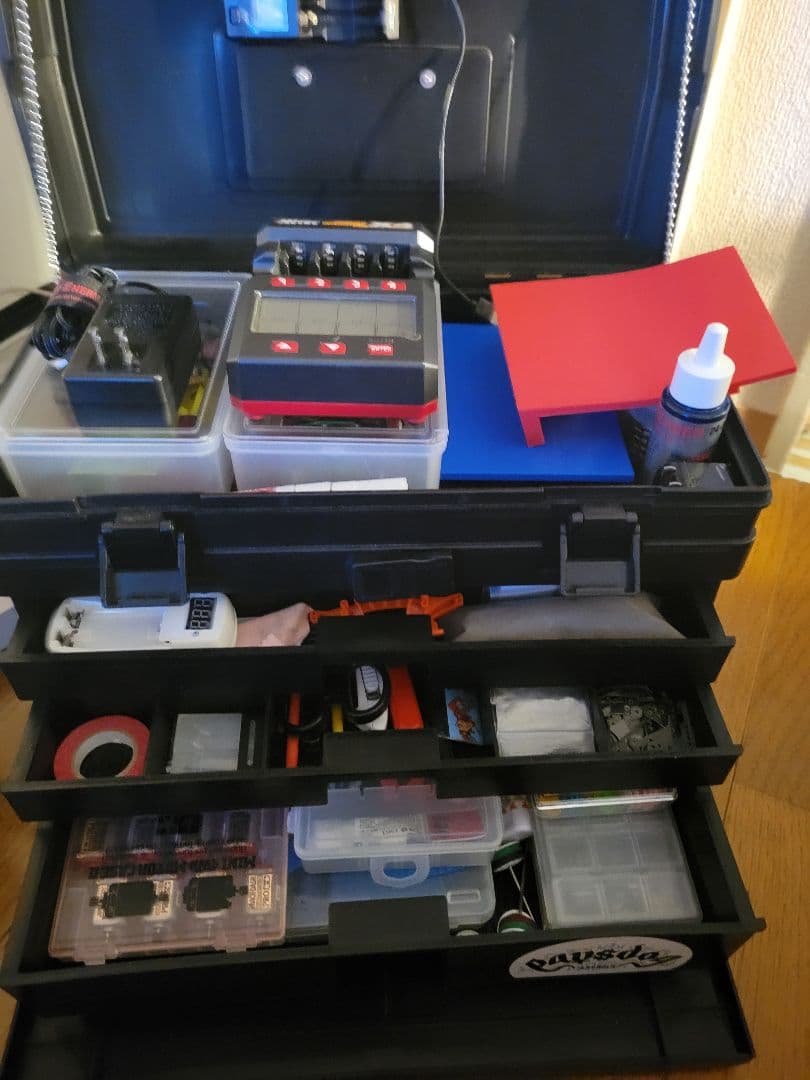 引退！タミヤ 4WDミニレーサー用パーツセットと収納ボックス