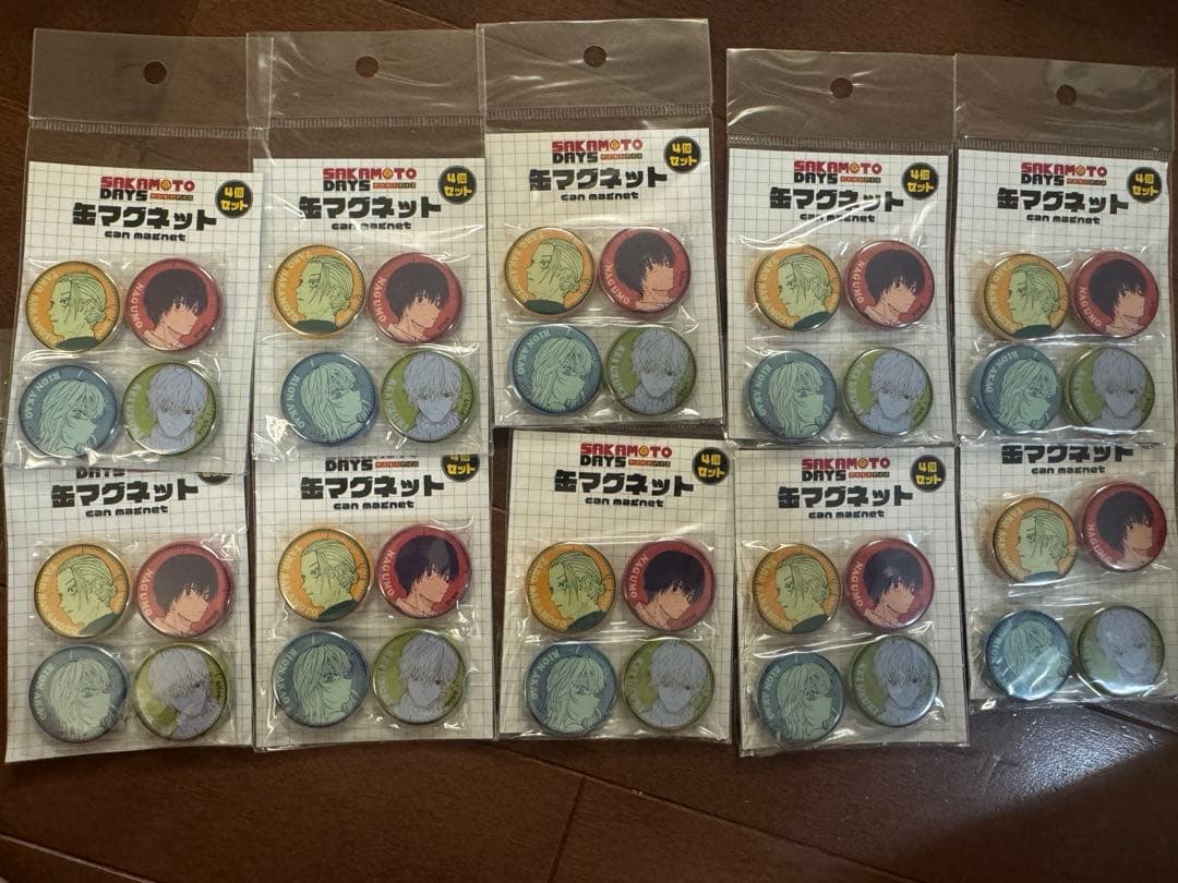 サカモトデイズ 缶マグネット 10セット 坂本太郎 南雲 有月 赤尾リオン