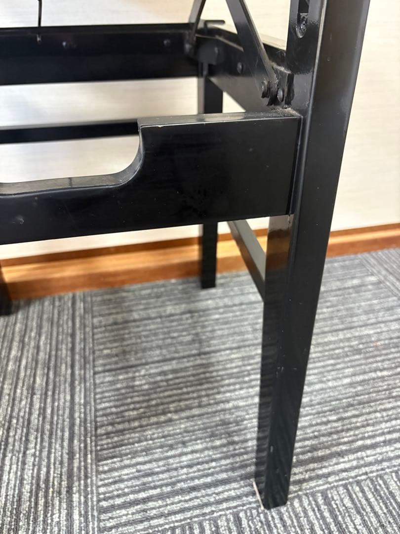 背付き高低自在ピアノ椅子