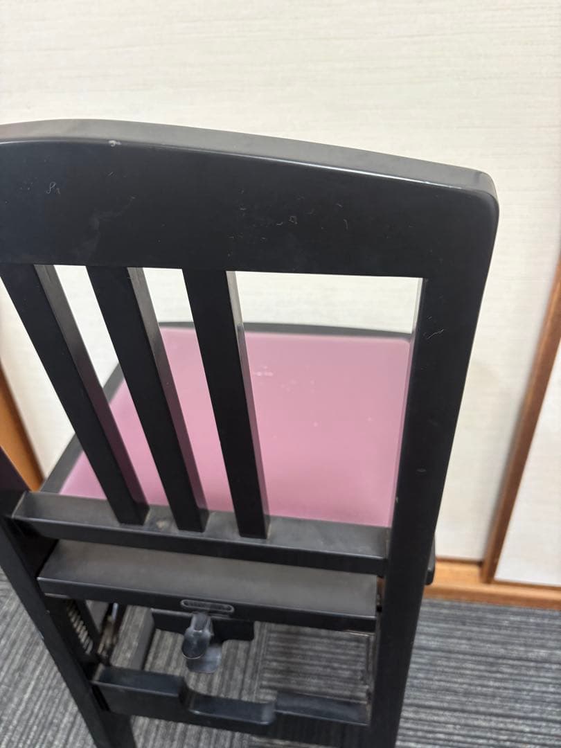 背付き高低自在ピアノ椅子