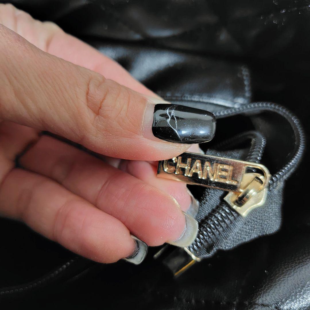 ♡CHANEL♡ 黒 レザートートバッグ キルティング✨美品✨