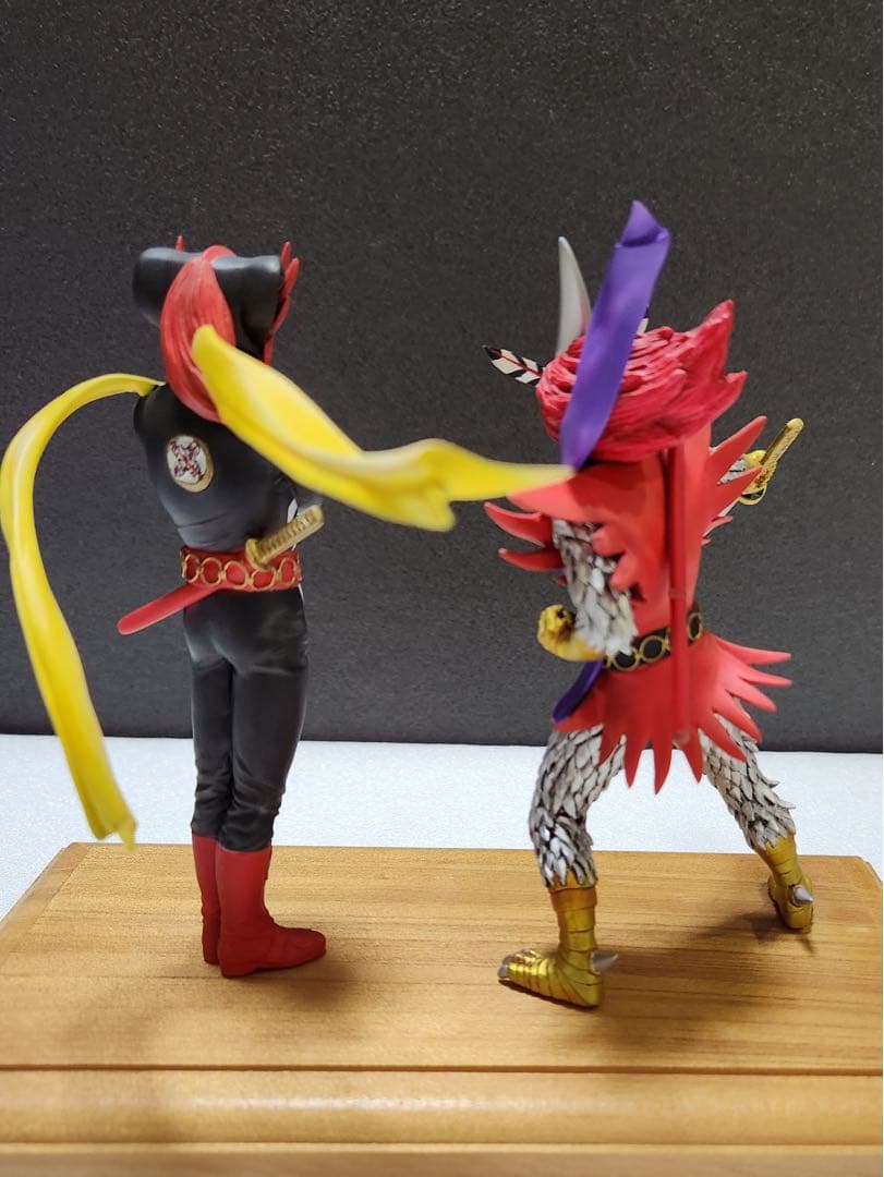 貴重　廃盤　変身忍者嵐&月の輪1/15 石森プロ・東映 海洋堂　プロ完成品　綺麗