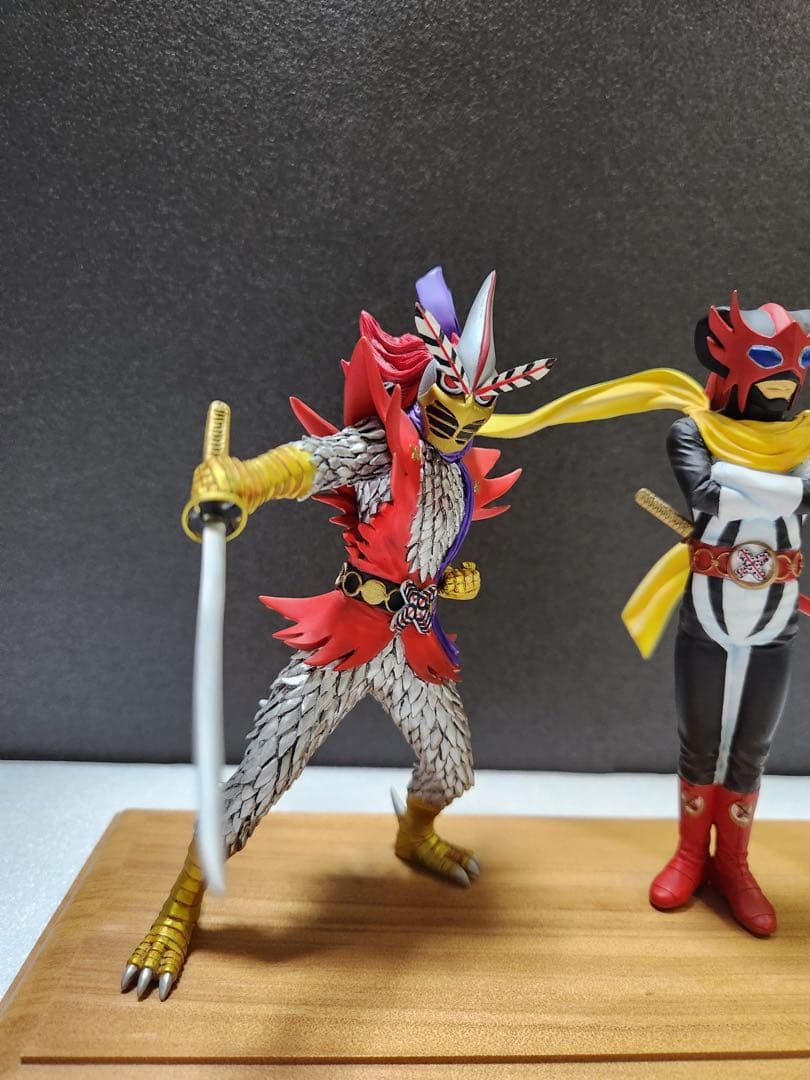 貴重　廃盤　変身忍者嵐&月の輪1/15 石森プロ・東映 海洋堂　プロ完成品　綺麗