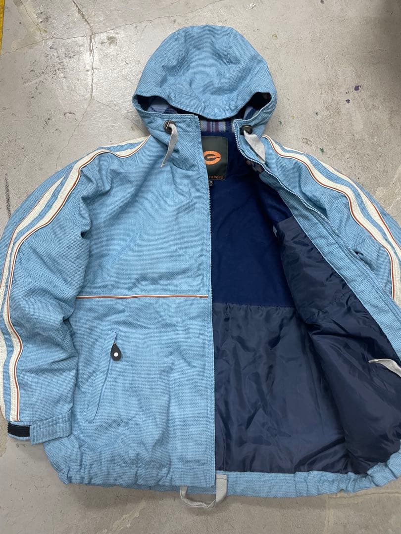 90s ESPERO アウター　スキーウェア　刺繍　y2k 水色　スノボウェア