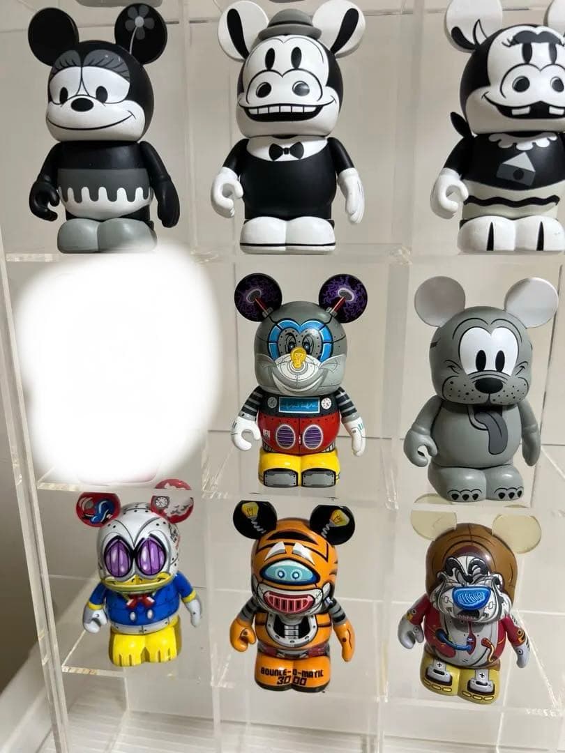 ディズニー、バイナルメーション（白黒ミニー、ドナルド）