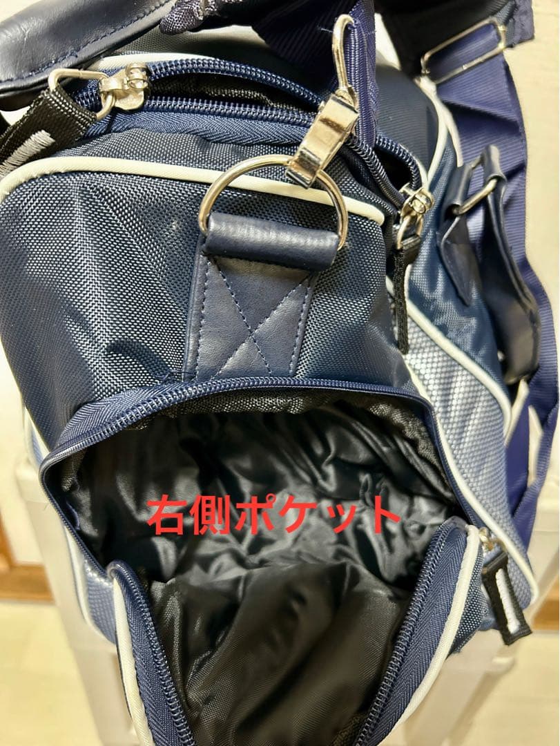 【激レア・非売品】ゴルフキャディーバッグシンハネイビーゴルフバッグ傘3点セット