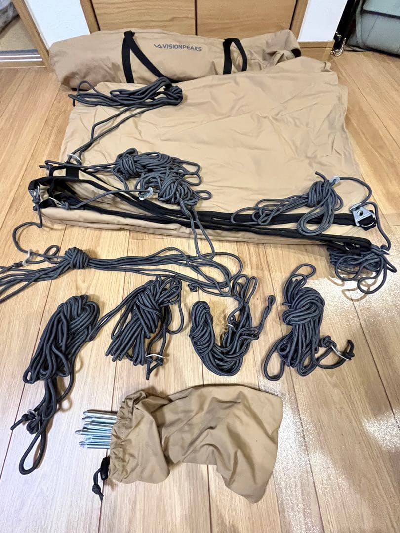 DODビッグタープポール2セットVISIONPEAKSレクタタープ