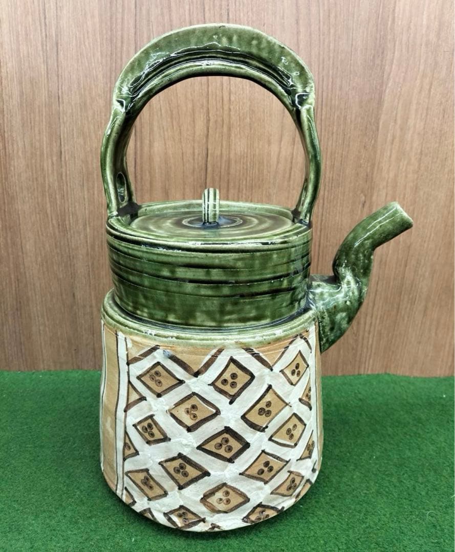 大作 茶道具 水注 赤織部 瀧口喜兵爾 師 加藤十右衛門