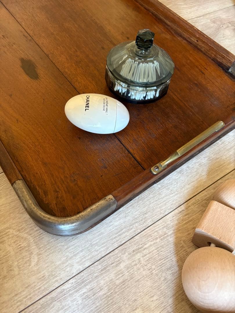 ヴィンテージ ウッドトレー　パリ蚤の市で購入