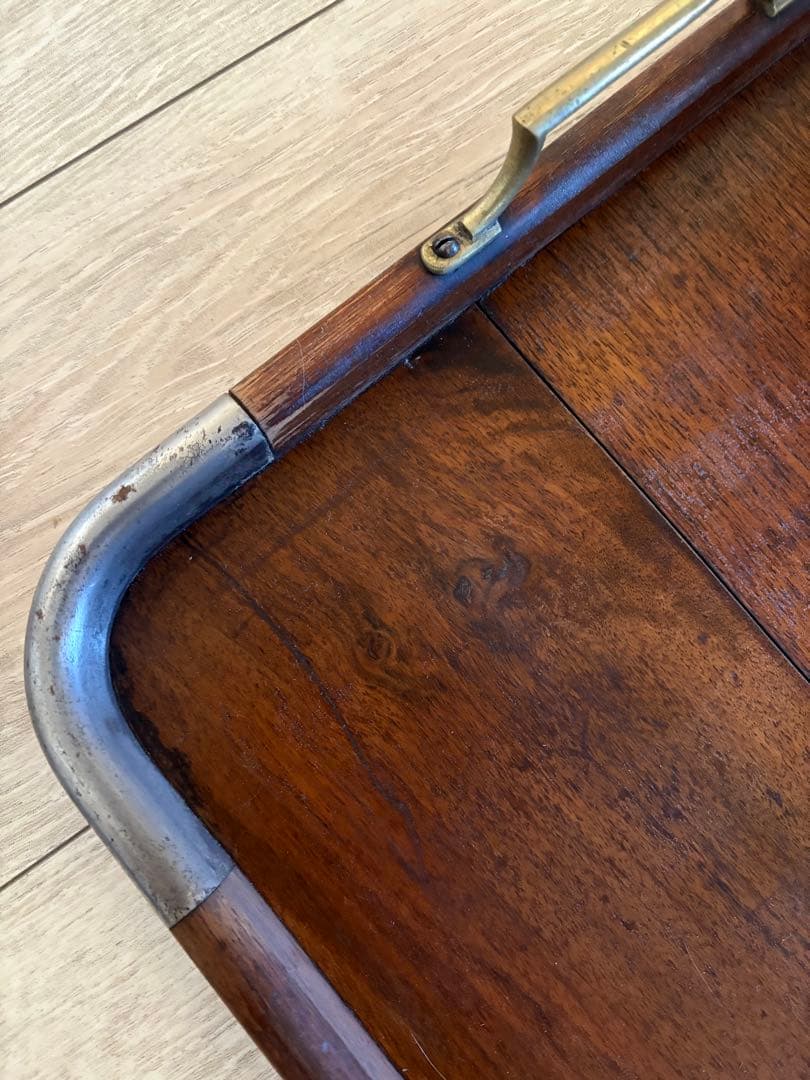 ヴィンテージ ウッドトレー　パリ蚤の市で購入