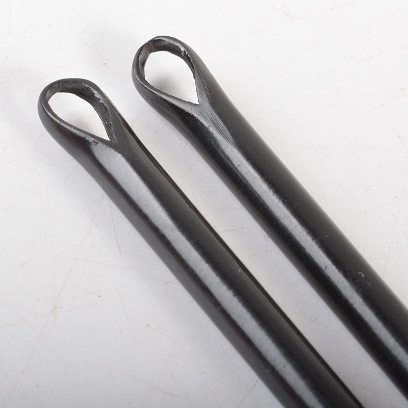 茶道具　金工師　木村清五郎作　鉄製　美津火箸　共布共箱　C　6458