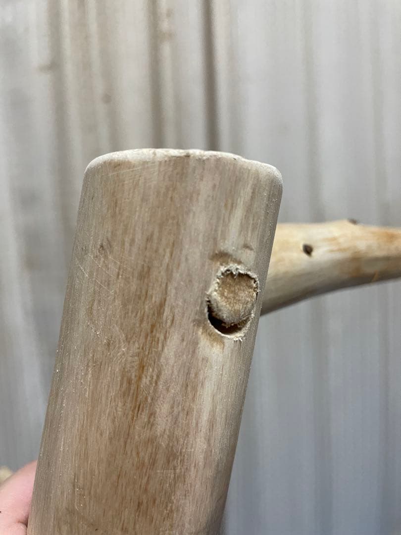 国産ヒノキ　鳥用止まり木　中型インコ用　スタンド　約100センチ