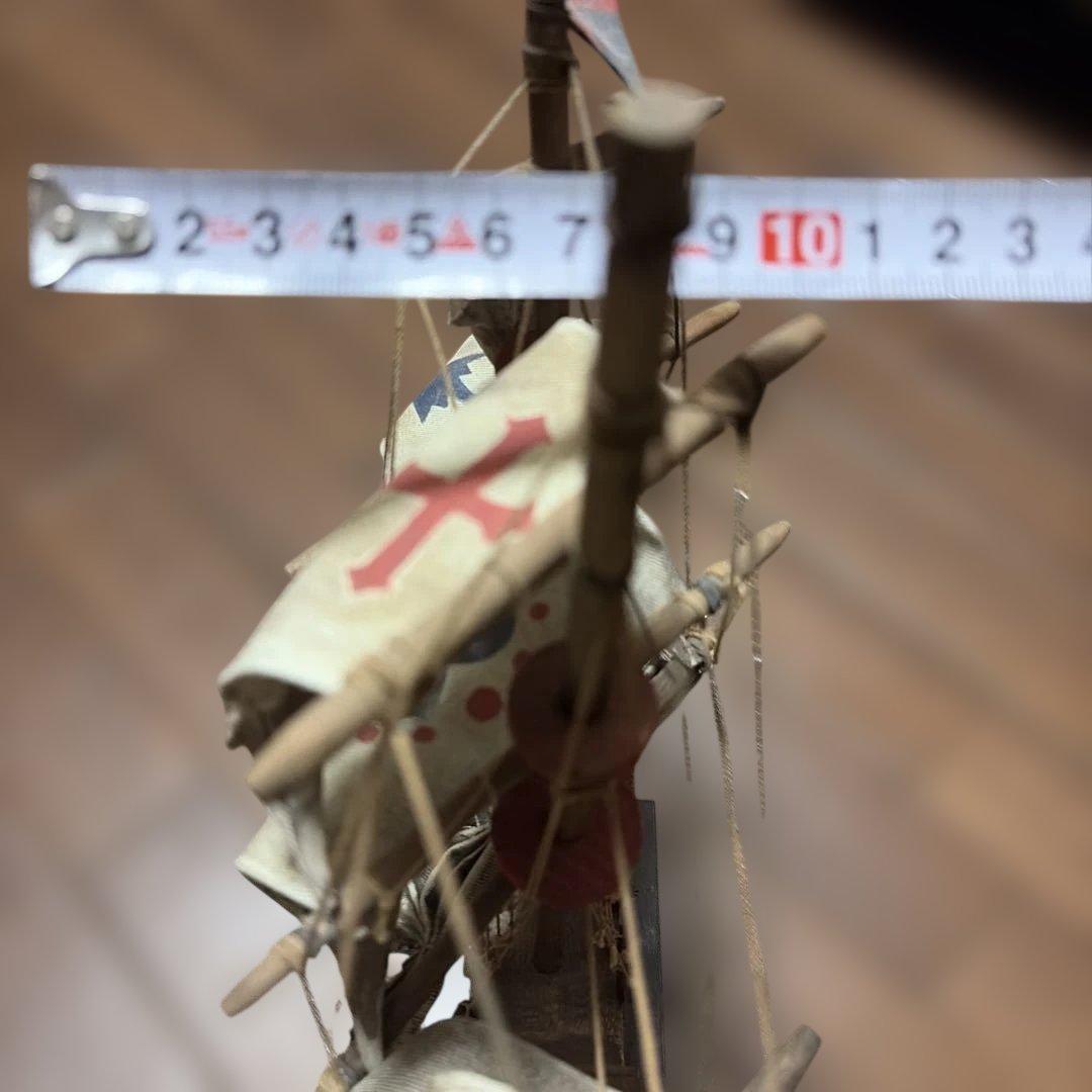 アンティーク　木製帆船模型 約35cm