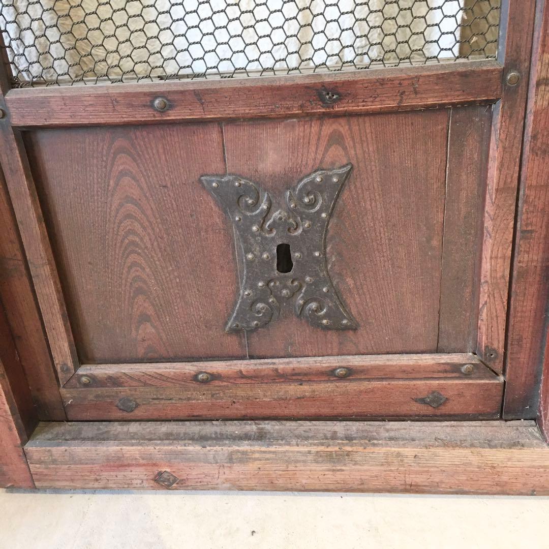 蔵戸 古民具 網付き 建具 昭和レトロ 扉