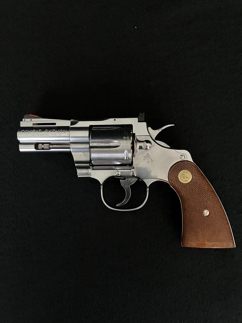 タナカ　コルトパイソン　357マグナム　3インチRモデル　ステンレスフィニッシュ