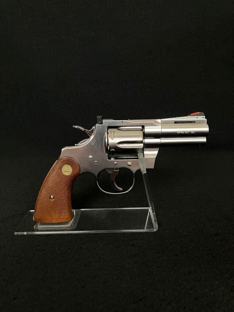 タナカ　コルトパイソン　357マグナム　3インチRモデル　ステンレスフィニッシュ