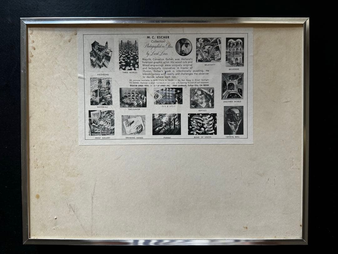 M.C. Escher mcエッシャー　Day&Night 昼と夜