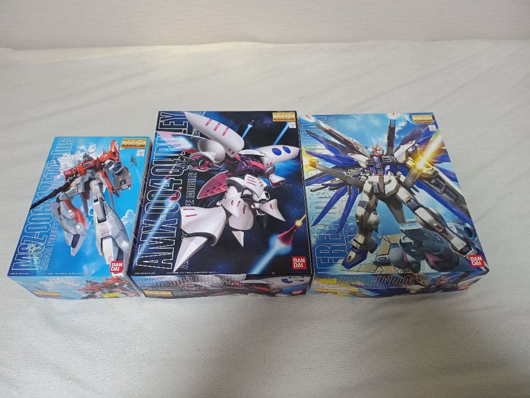 ガンプラ MG フリーダムガンダム キュベレイ ゼータプラス 3点セット