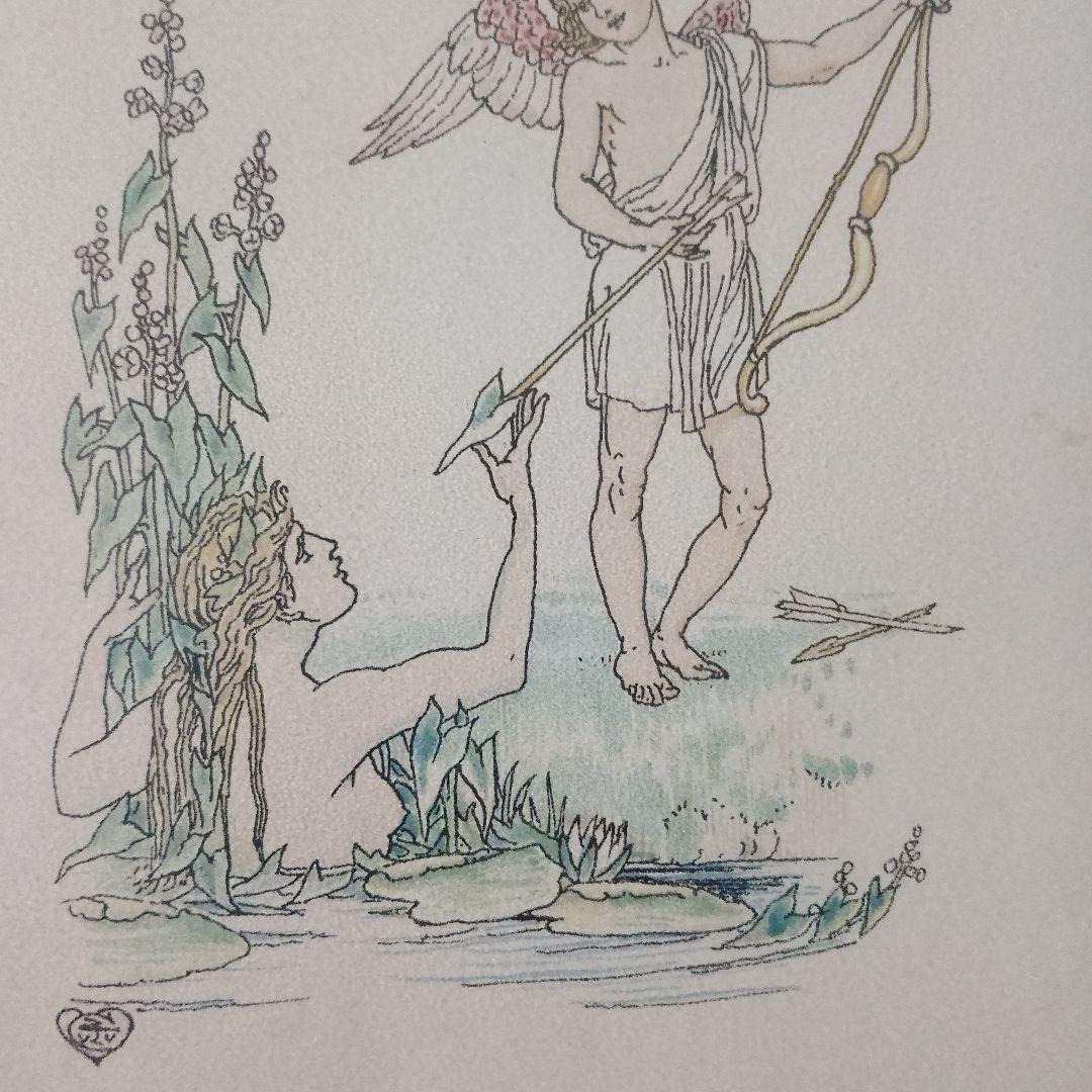 リトグラフWalter Craneクレイン『フラワーウェディング』1905年初版