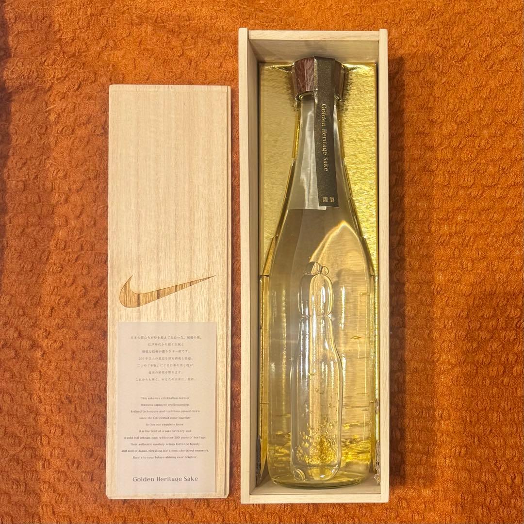 ☆レア☆ Nike 酒 金箔 Golden Heritage Sake 木箱入り