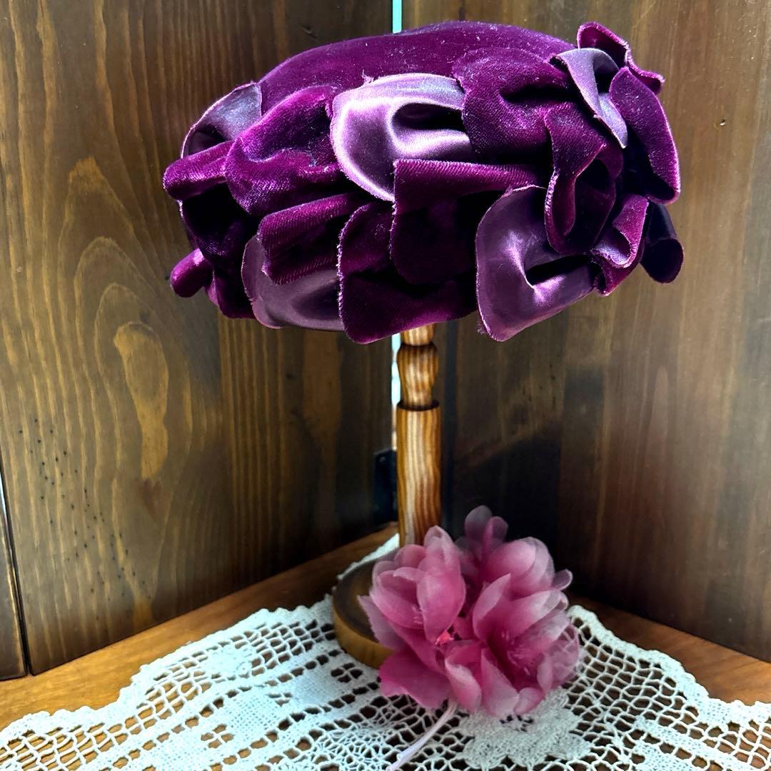 神戸マキシ　ヴィンテージ　ハット トーク帽