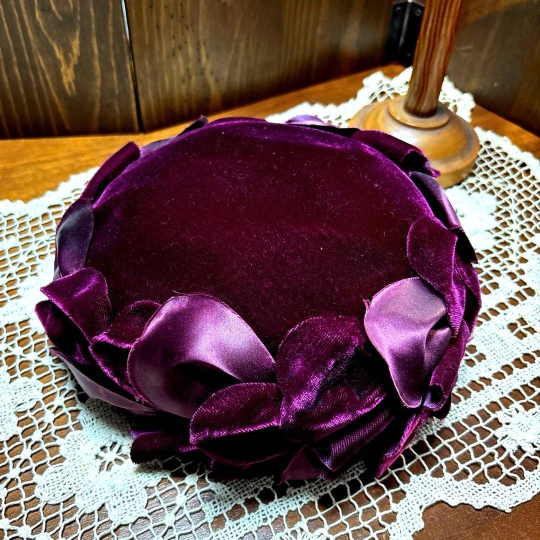 神戸マキシ　ヴィンテージ　ハット トーク帽