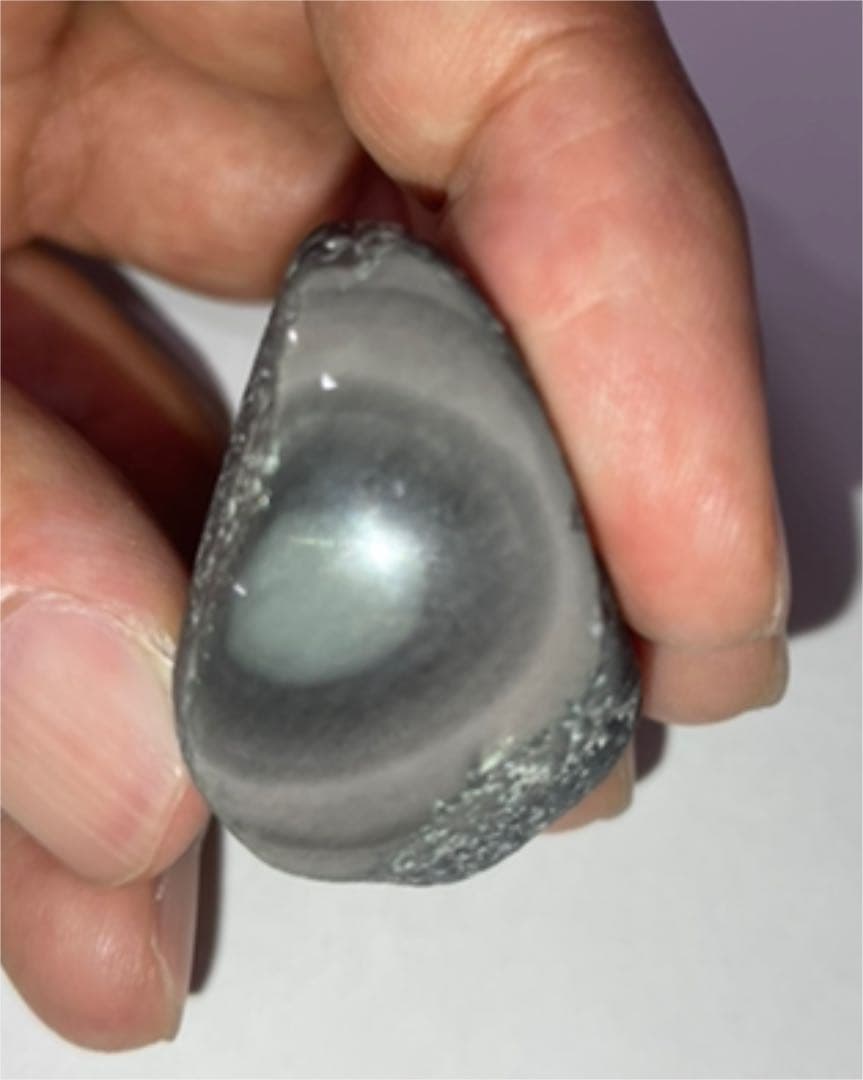 研磨品　十勝石玲瓏5個セット+玲瓏原石ランダムおまけ2個