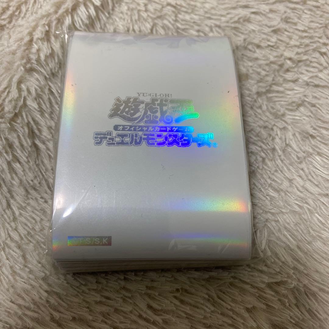 遊戯王 公式 スリーブ 初期ロゴ 白 未開封