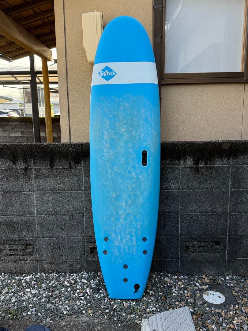 Softech ソフテック 7'0ft ファンボード 3フィン ブルー