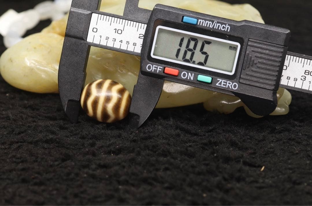 本物　ミニ老天珠　チベット　ジービーズ　水紋「流水紋天珠 」Dzi beads