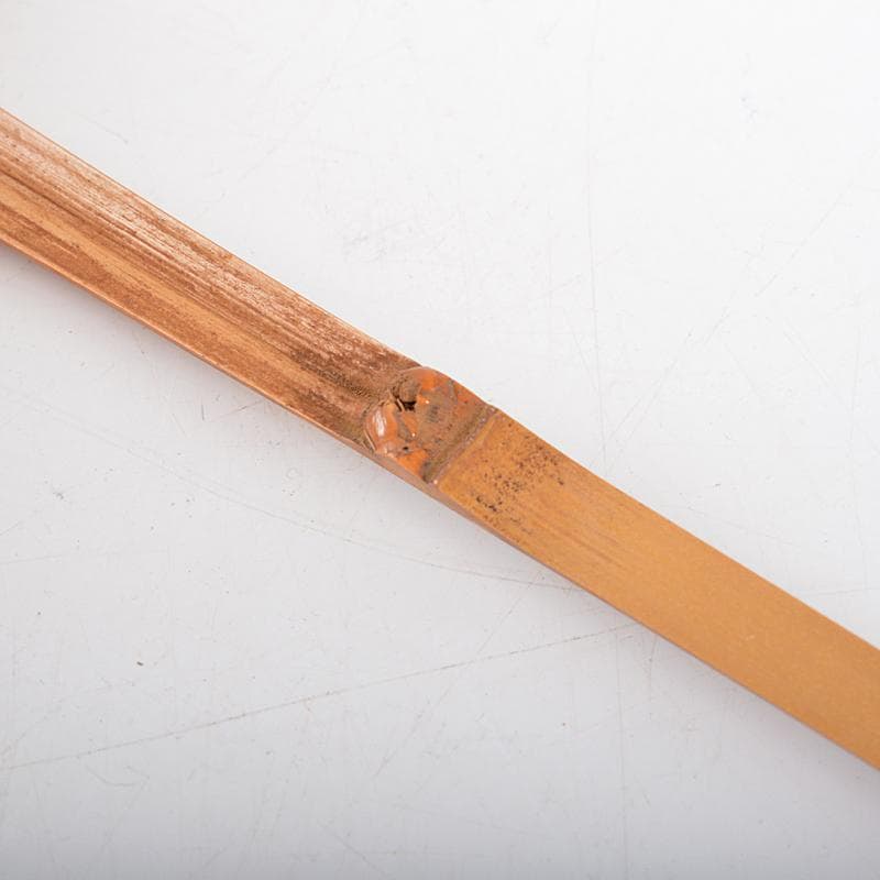 茶道具　表千家祥翁宗左（吸江斎）　自作茶杓　銘「不如婦」　共筒共箱　MR5492