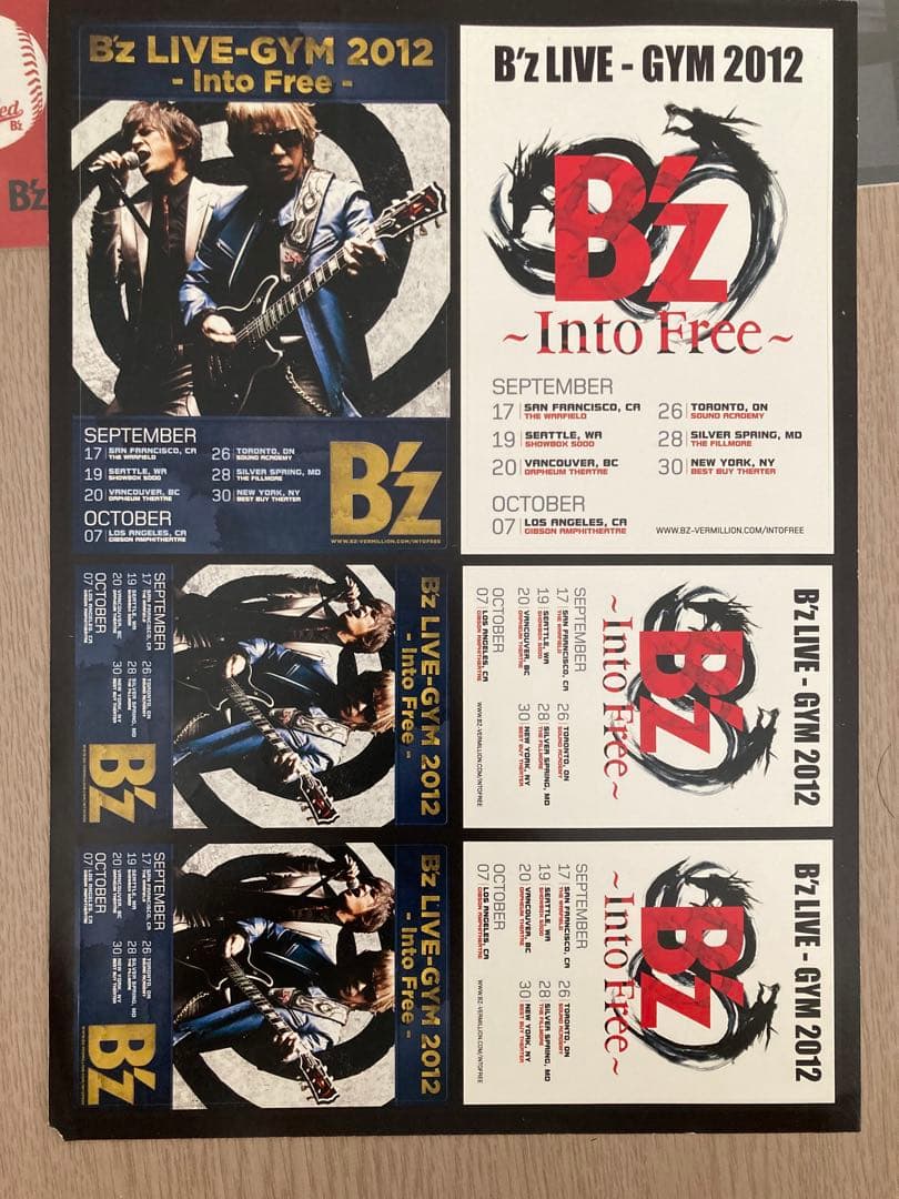 ②B'z Party 稲葉浩志松本孝弘　会場限定ステッカー　FYOP FINAL