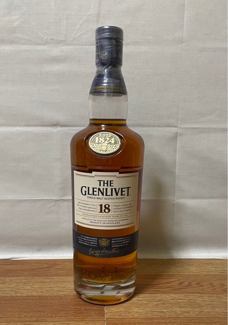 旧ボトル グレンリベット12年&15年&16年 ナデューラ&18年 グラス付き