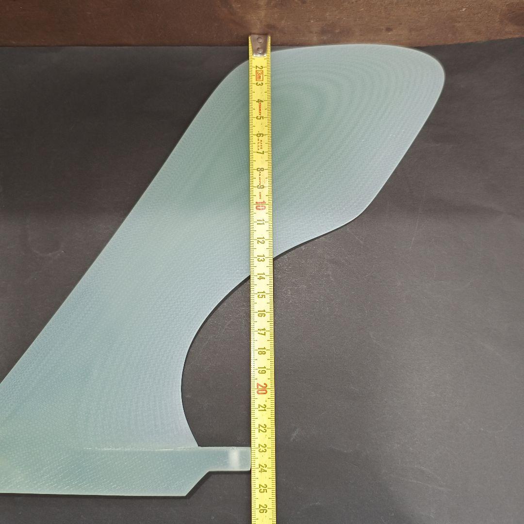 9インチ ハチェットフィン　ロングボード　センターフィン