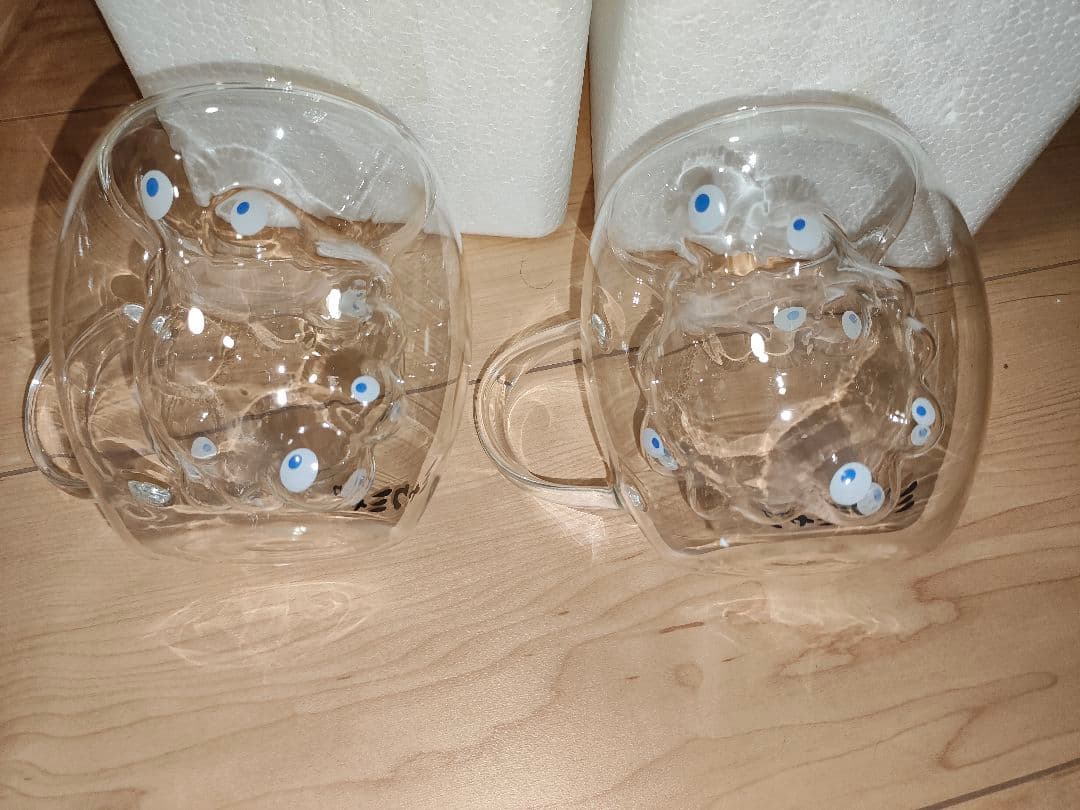 2点　ダブルウォールグラス　グラス コップ ミャク