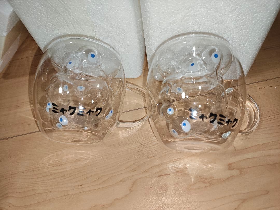 2点　ダブルウォールグラス　グラス コップ ミャク