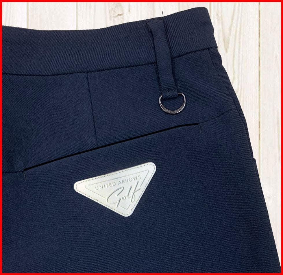 【新品】ユナイテッドアローズゴルフショートパンツ秋スポーティUV紺S7号