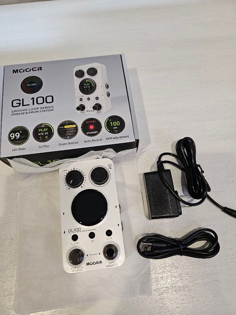 Mooer GL100 タッチパネル ドラムマシン + ルーパー