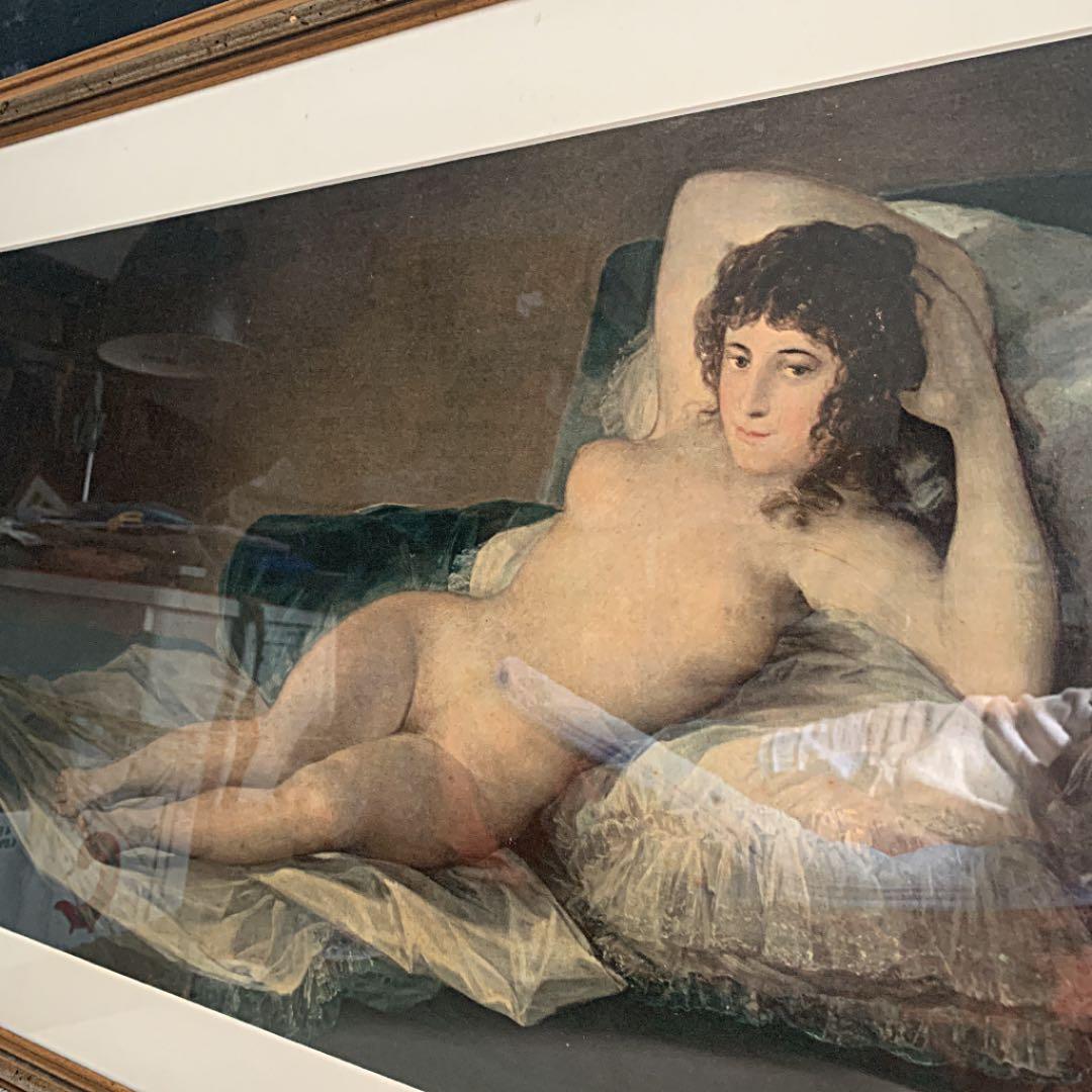 フランシスコ・デ・ゴヤ　裸のマハ　複製画