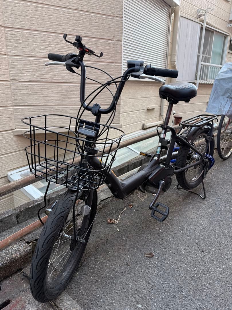 電動アシスト自転車 ブラック 前カゴ付き