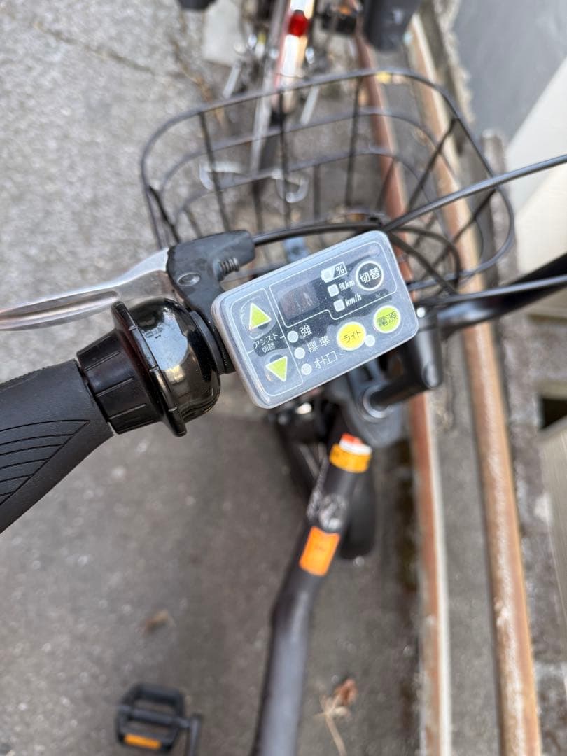 電動アシスト自転車 ブラック 前カゴ付き