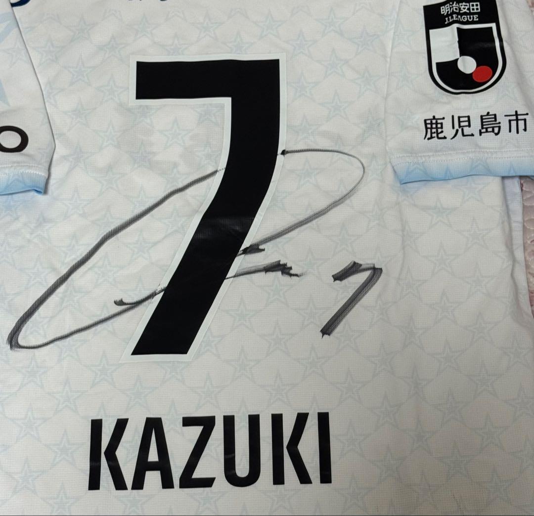 鹿児島ユナイテッドFC 千布一輝 ユニフォーム 直筆サイン 選手着用