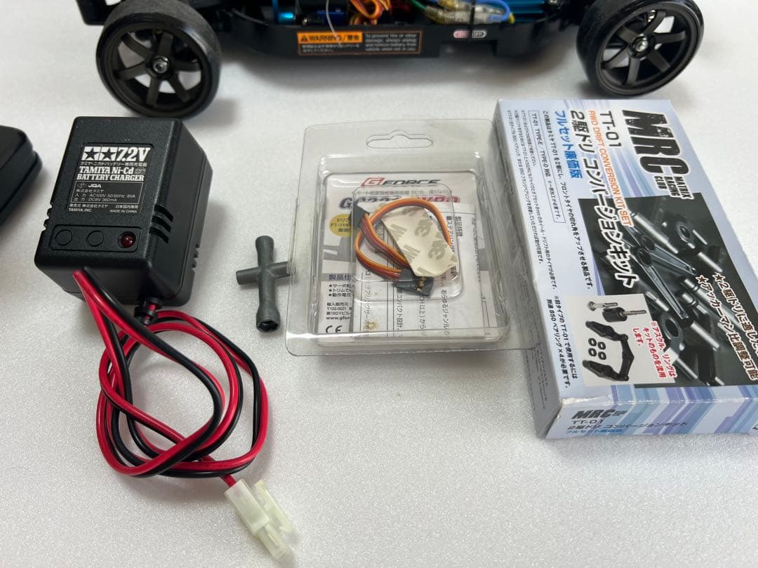 タミヤTT01ドリフト mrcコンバ　中古品　即ドリセット　ジャイロ付き