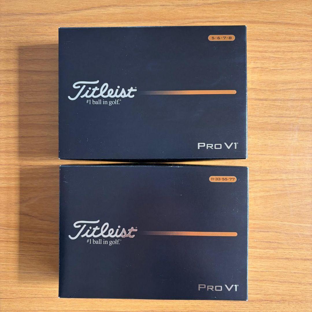 新品 Titleist Pro V1 2025 ホワイト ゴルフボール 2ダース