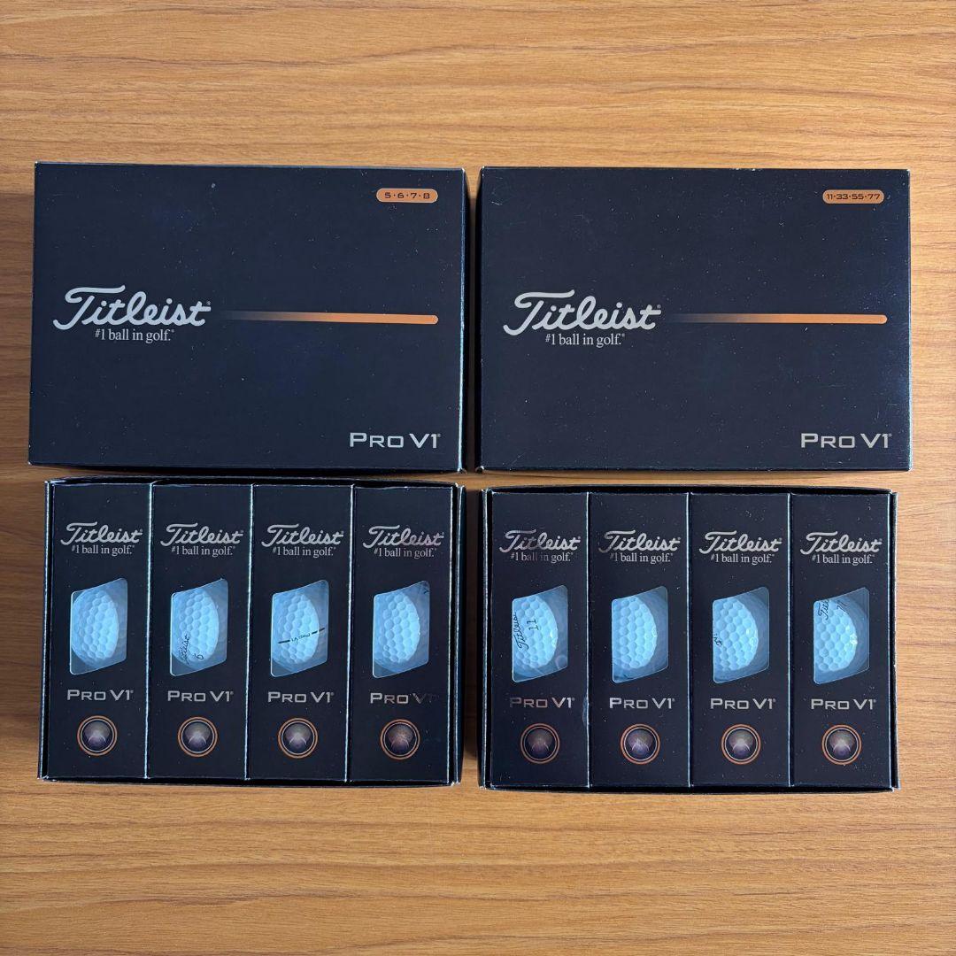 新品 Titleist Pro V1 2025 ホワイト ゴルフボール 2ダース