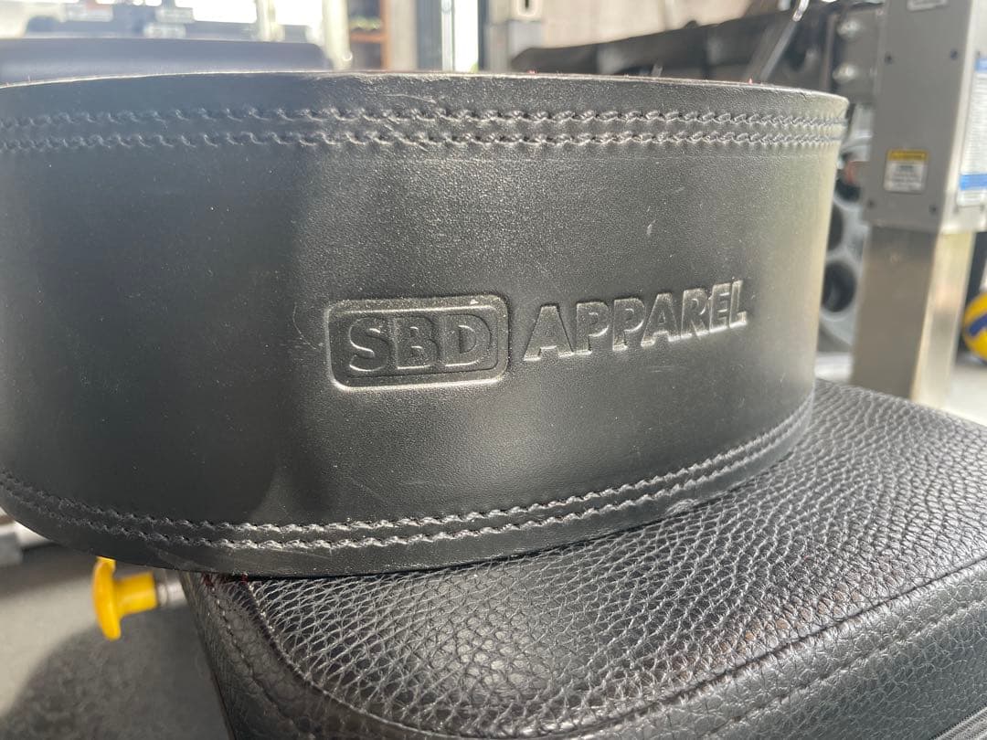 SBD パワーベルト ブラック/レッド　Sサイズ