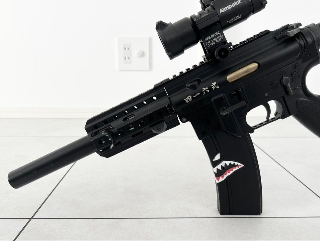 東京マルイ次世代HK416 軽量化カスタム ワンオフパーツ多数　おまけ品あり