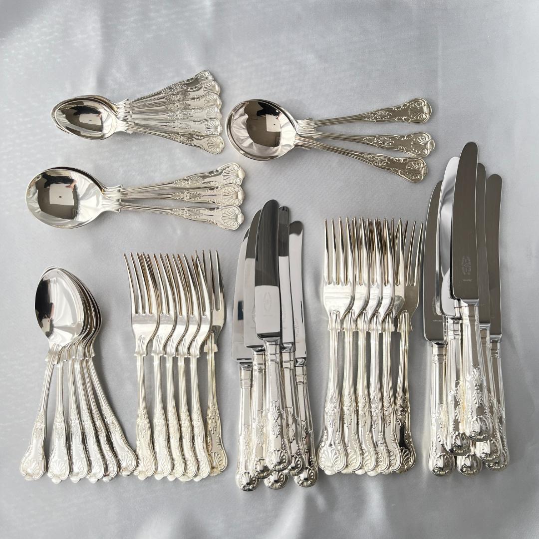 【e Butler】キングスパターンのディナーセット 6名用42本組