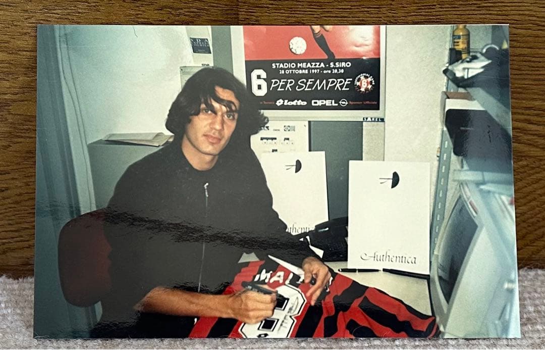 パオロ・マルディーニ 直筆サイン入り ユニフォーム ACミラン